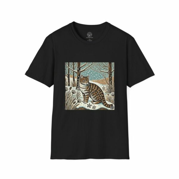 Bramble the Scottish Wildcat - Woodland Wildlife Series Softstyle T-Shirt