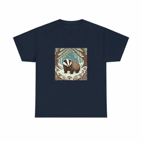 Brock the Badger - Heavy Cotton Tee - Image 9