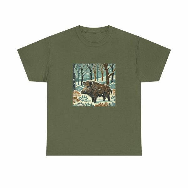 Thistle the Wildboar - Heavy Cotton Tee - Image 6