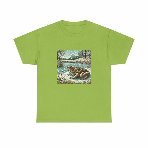 Croak the Common Frog - Heavy Cotton Tee - Image 7