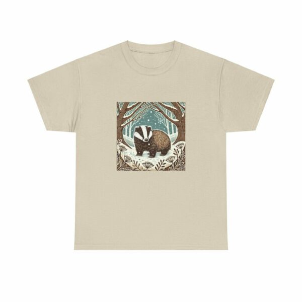 Brock the Badger - Heavy Cotton Tee - Image 2