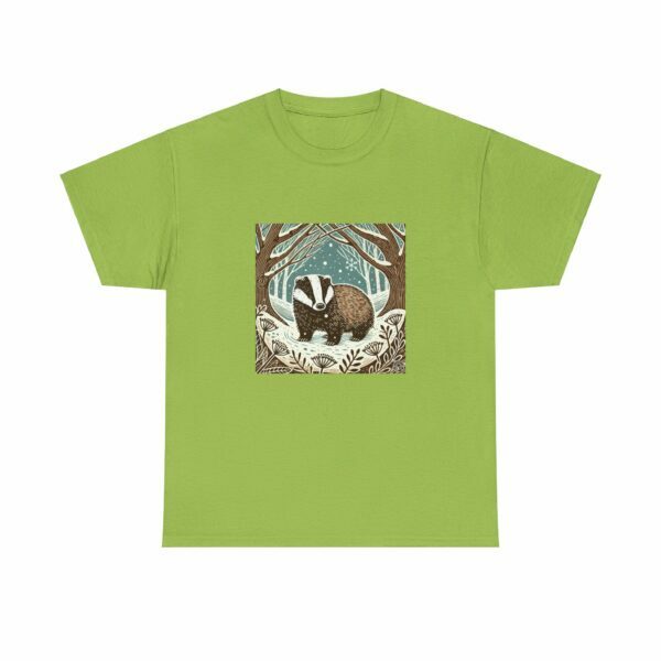 Brock the Badger - Heavy Cotton Tee - Image 6