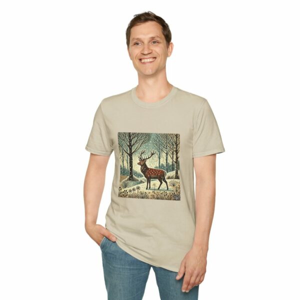 Flame the Red Deer - Woodland Wildlife Series Softstyle T-Shirt