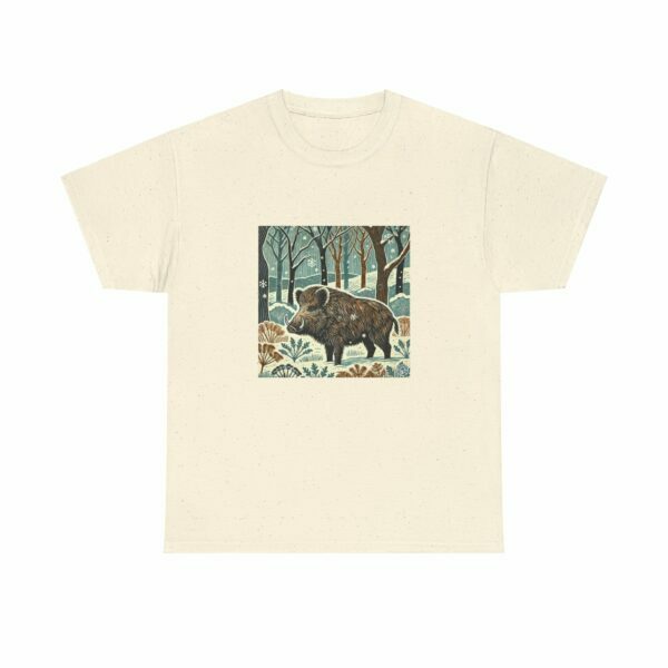 Thistle the Wildboar - Heavy Cotton Tee - Image 5