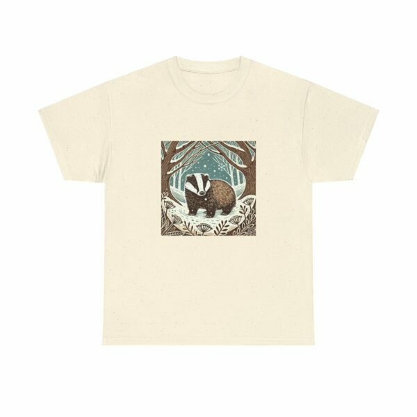 Brock the Badger - Heavy Cotton Tee - Image 4