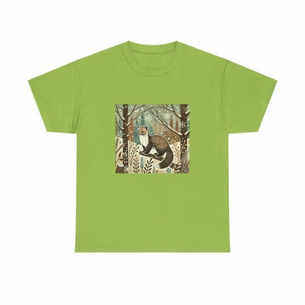 Fern the Pine Marten - Heavy Cotton Tee - Image 7