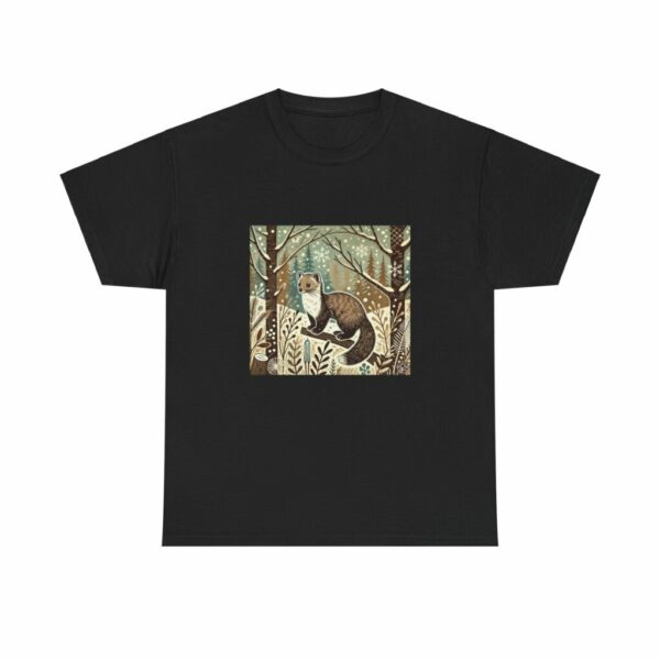 Fern the Pine Marten - Heavy Cotton Tee - Image 2