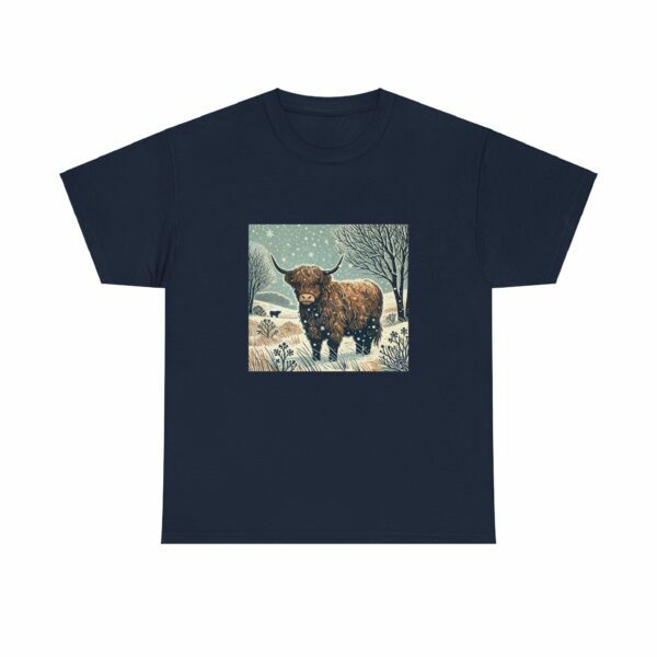 Heather the Highland Cattle - Heavy Cotton Tee - Image 10