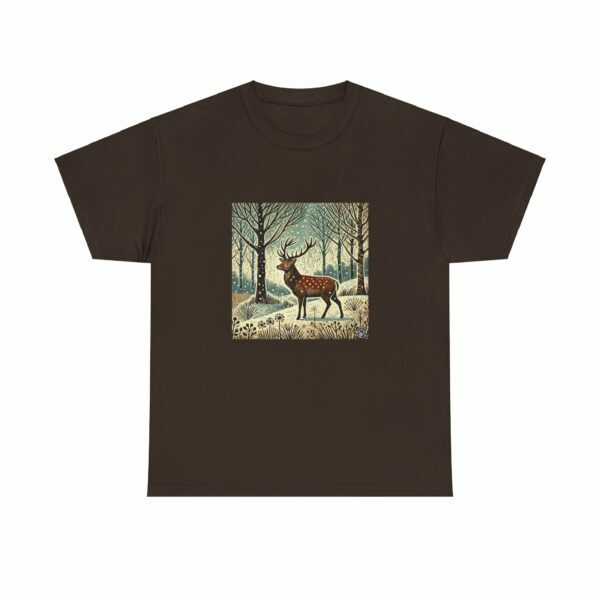 Flame the Red Deer - Heavy Cotton Tee - Image 4