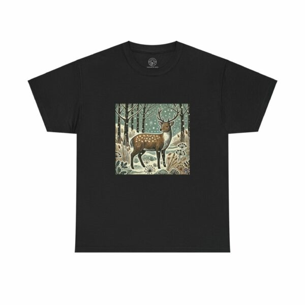 Sylvie the Sika Deer - Woodland Wildlife Series Heavy Cotton Tee