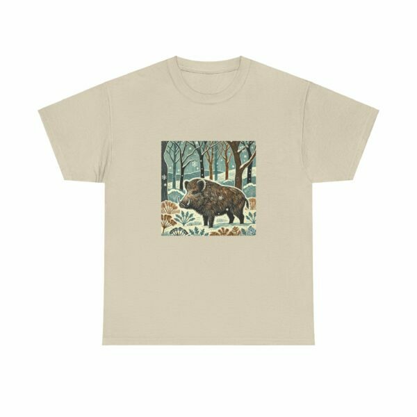 Thistle the Wildboar - Heavy Cotton Tee - Image 3