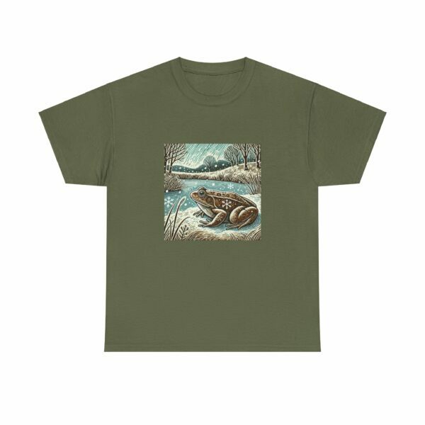 Croak the Common Frog - Heavy Cotton Tee - Image 6