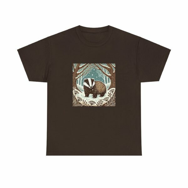 Brock the Badger - Heavy Cotton Tee - Image 3