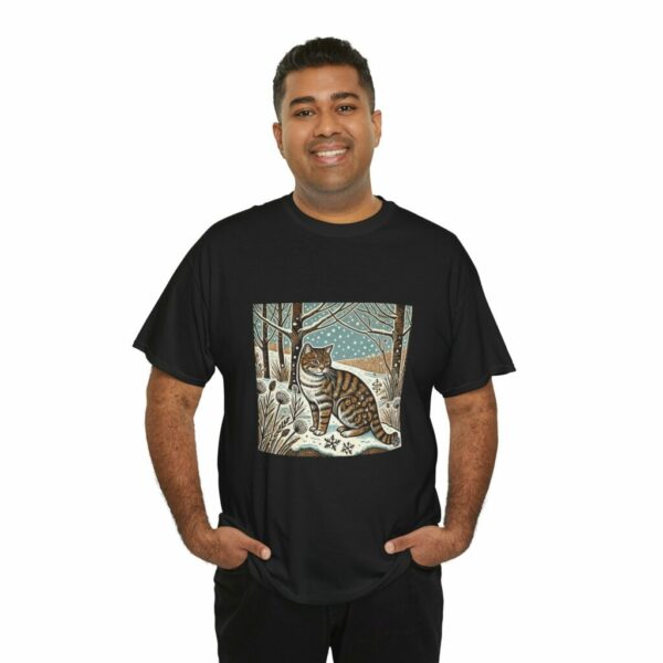 Bramble the Scottish Wildcat - Heavy Cotton Tee