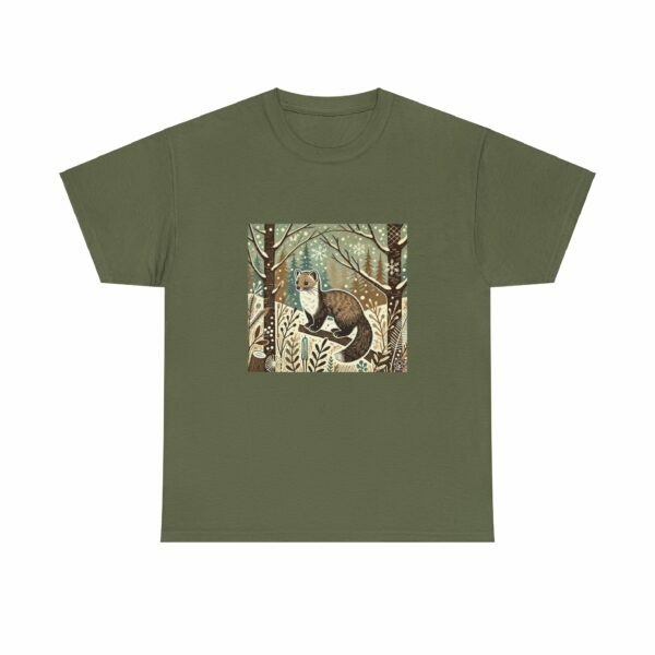 Fern the Pine Marten - Heavy Cotton Tee - Image 6