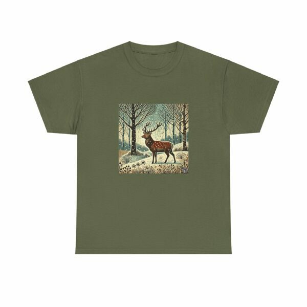 Flame the Red Deer - Heavy Cotton Tee - Image 6