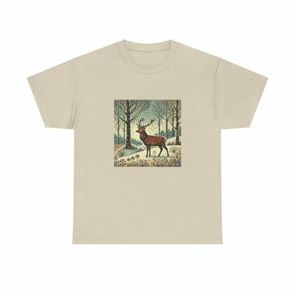 Flame the Red Deer - Heavy Cotton Tee - Image 3