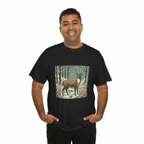 Sylvie the Sika Deer - Woodland Wildlife Series Heavy Cotton Tee