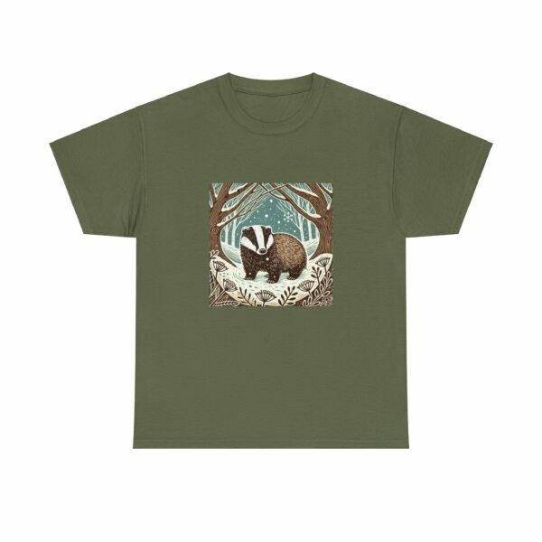 Brock the Badger - Heavy Cotton Tee - Image 5