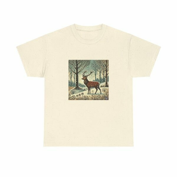 Flame the Red Deer - Heavy Cotton Tee - Image 5