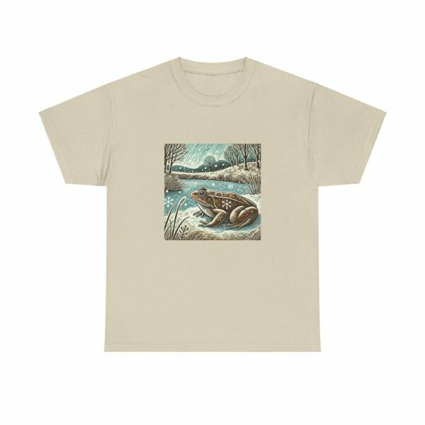 Croak the Common Frog - Heavy Cotton Tee - Image 3