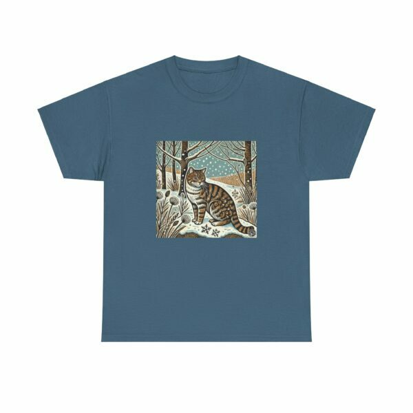 Bramble the Scottish Wildcat - Heavy Cotton Tee - Image 8