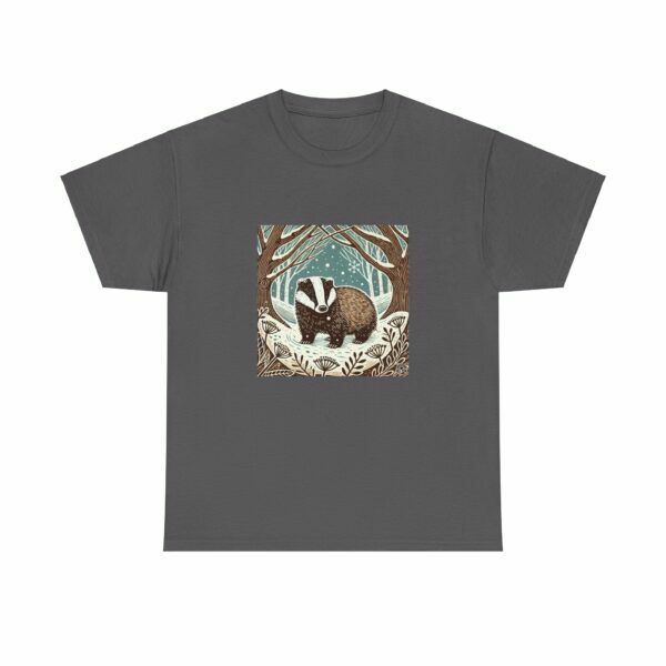 Brock the Badger - Heavy Cotton Tee - Image 8