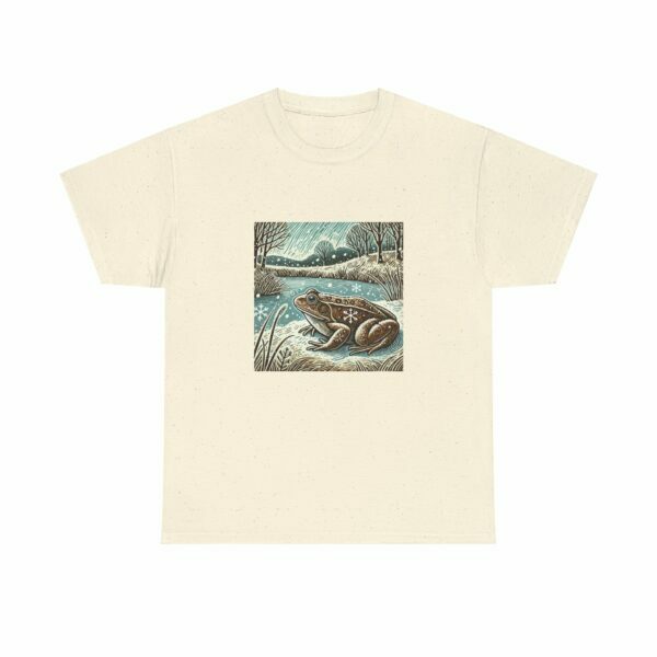 Croak the Common Frog - Heavy Cotton Tee - Image 5