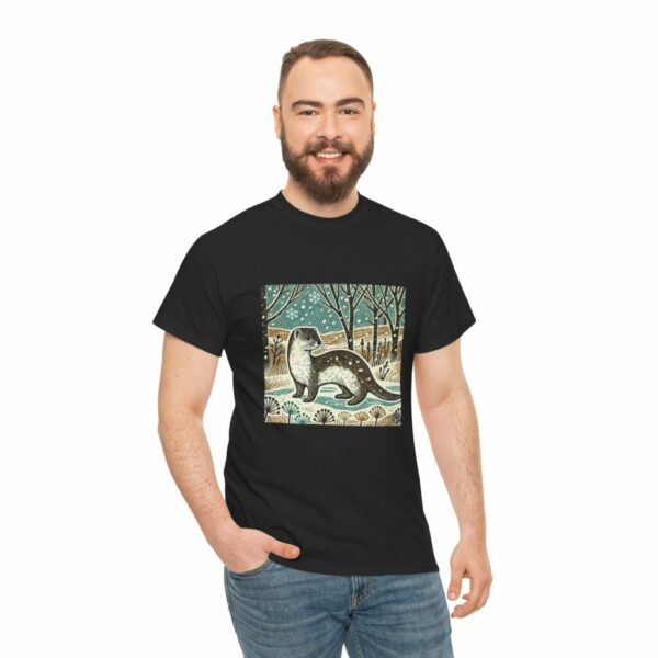 Stitch the Stoat - Woodland Wildlife Series Heavy Cotton Tee