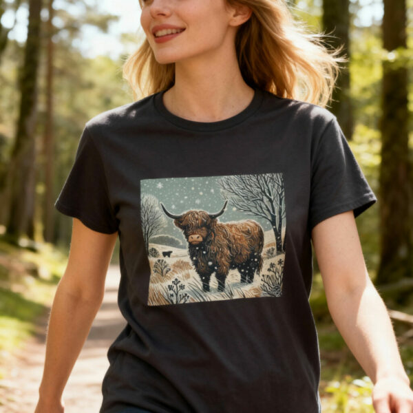 Heather the Highland Cattle - Heavy Cotton Tee