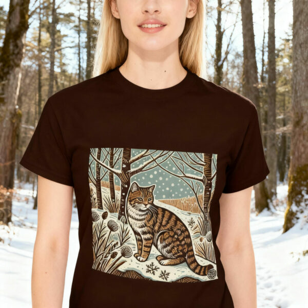 Bramble the Scottish Wildcat - Heavy Cotton Tee