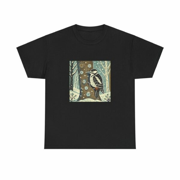 Alder the Woodpecker - Heavy Cotton Tee - Image 2