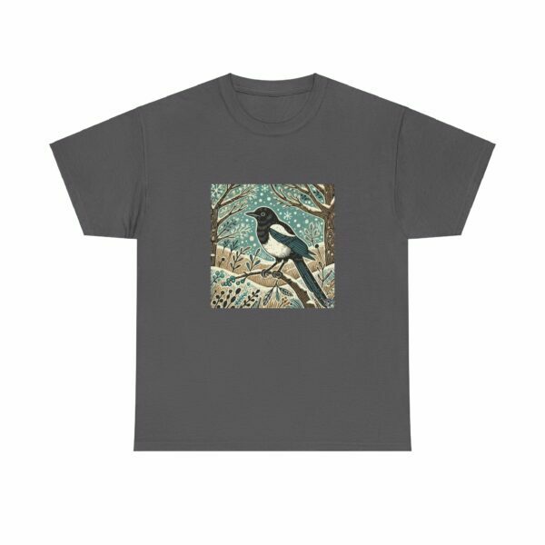 Jet the Magpie - Heavy Cotton Tee - Image 7