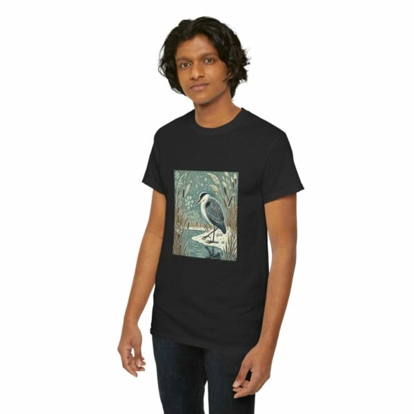 Storm the Grey Heron - Heavy Cotton Tee