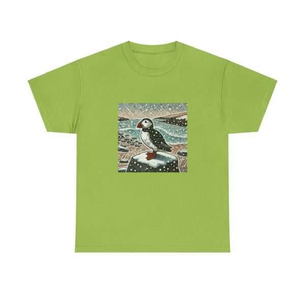 Tully the Puffin - Heavy Cotton Tee - Image 6
