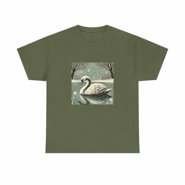 Seren the Swan - Heavy Cotton Tee - Image 5