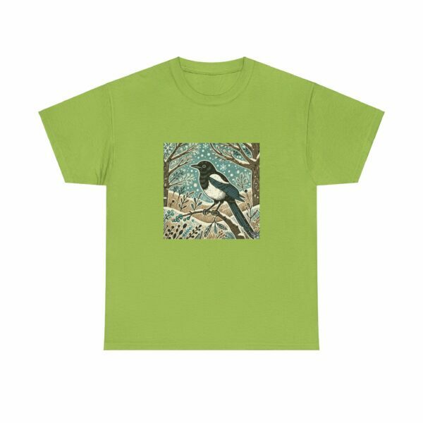 Jet the Magpie - Heavy Cotton Tee - Image 6
