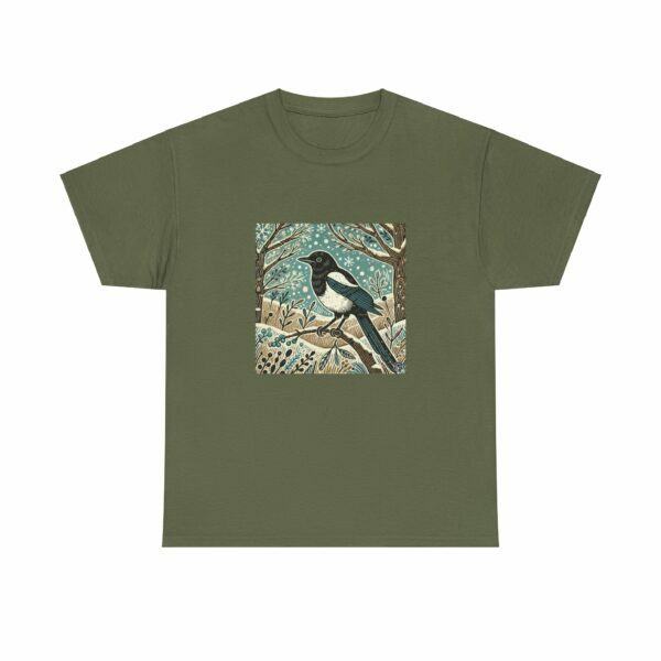 Jet the Magpie - Heavy Cotton Tee - Image 5
