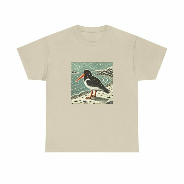 Pearl the Oystercatcher - Heavy Cotton Tee - Image 3