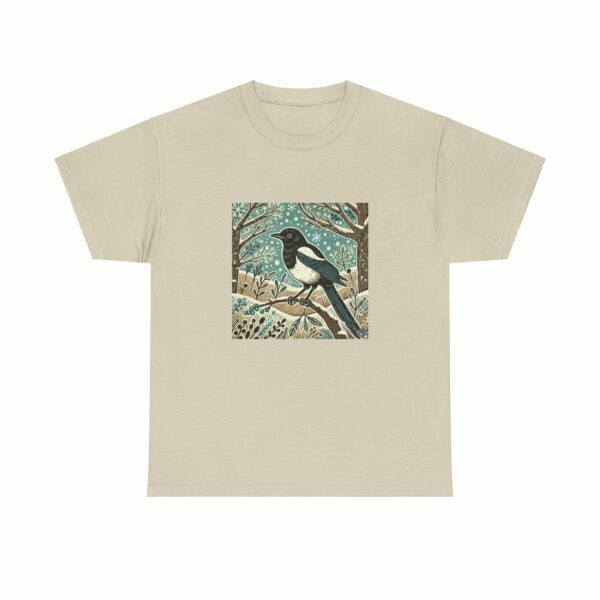 Jet the Magpie - Heavy Cotton Tee - Image 3