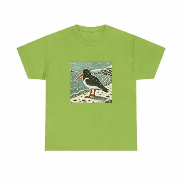 Pearl the Oystercatcher - Heavy Cotton Tee - Image 6