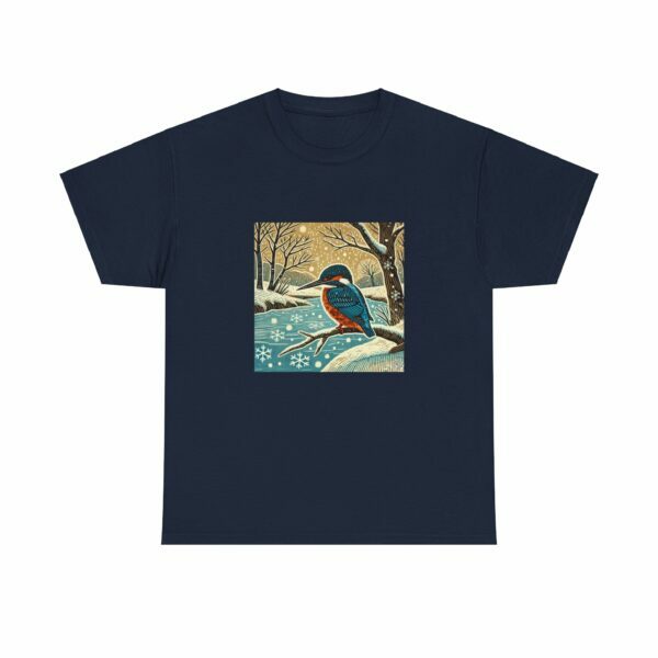 Flare the Kingfisher - Heavy Cotton Tee - Image 8