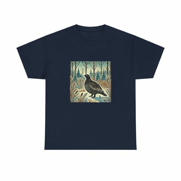 Magnus the Black Grouse - Heavy Cotton Tee - Image 8