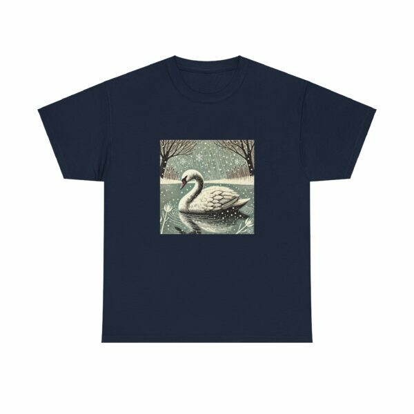 Seren the Swan - Heavy Cotton Tee - Image 8