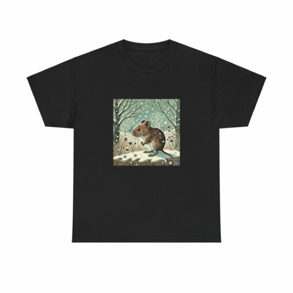 Scamper the Wood Mouse - Heavy Cotton Tee - Image 2