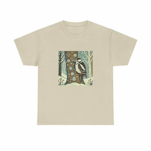 Alder the Woodpecker - Heavy Cotton Tee - Image 3