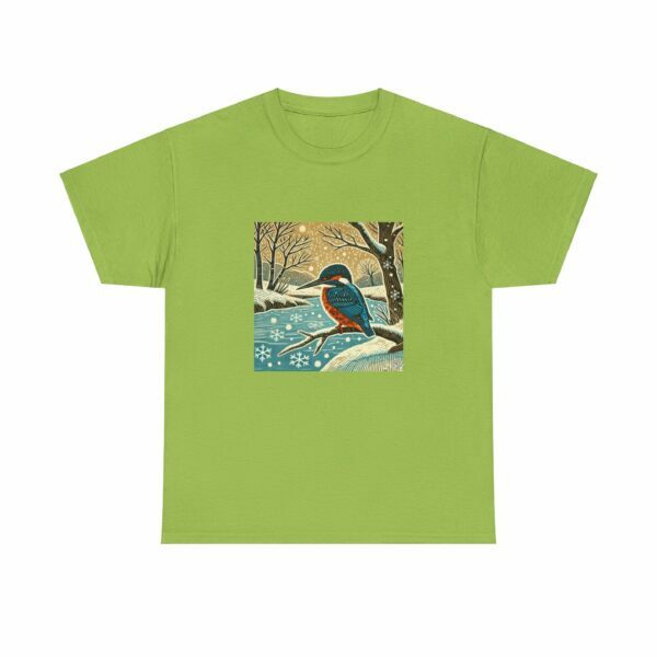 Flare the Kingfisher - Heavy Cotton Tee - Image 6