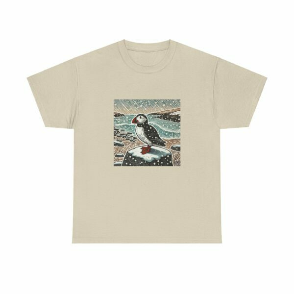 Tully the Puffin - Heavy Cotton Tee - Image 3