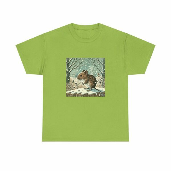 Scamper the Wood Mouse - Heavy Cotton Tee - Image 7