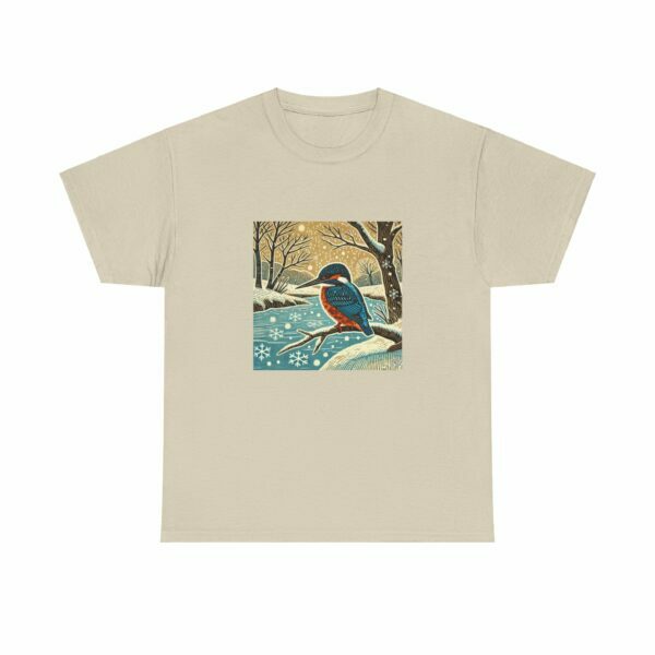 Flare the Kingfisher - Heavy Cotton Tee - Image 3